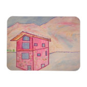 Chalet Snow Magnet (Horizontal)