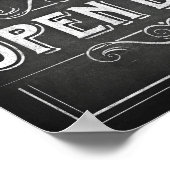 Chalet Style OPEN BAR signieren Poster (Ecke)