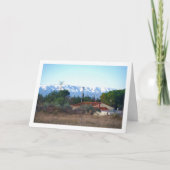 Chalet und Snowy Mountains Karte (Vorderseite)