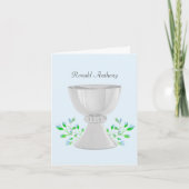 Chalice and Blue Buds Communion Taufe (Vorderseite)