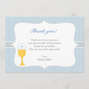 Chalice Communion Blue Danke-Card Dankeskarte