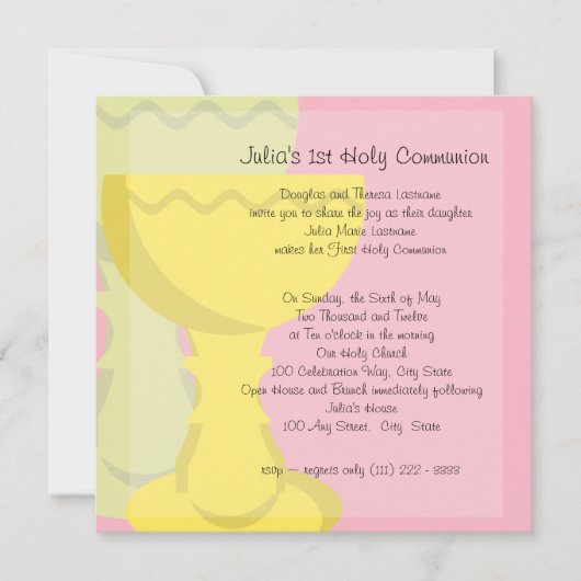 Chalice Einladung (Vorderseite)