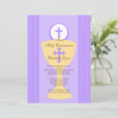 Chalice Girl Lila Einladung (Stehend Vorderseite)