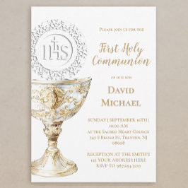 Chalice Host First Holy Communion Einladung