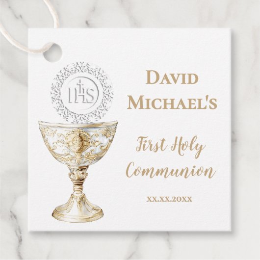 Chalice Host First Holy Communion Geschenkanhänger (Vorderseite)