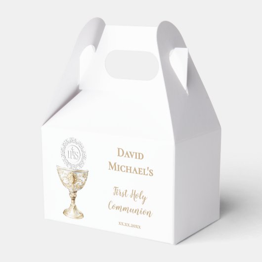 Chalice Host First Holy Communion Geschenkschachtel (Vorderseite)