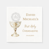 Chalice Host First Holy Communion Serviette (Vorderseite)