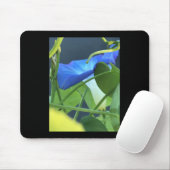Chalice-of-Blue Morning Glory Mousepad (Mit Mouse)
