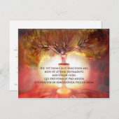 Chalice of Christ with Gedicht: Die heilige Stunde Postkarte (Vorne/Hinten)