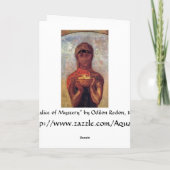 Chalice of Mystery - Spirituelle Kunst von Odilon  Karte (Rückseite)