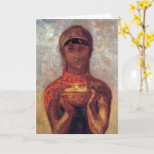 Chalice of Mystery - Spirituelle Kunst von Odilon  Karte (Gelbe Blume)