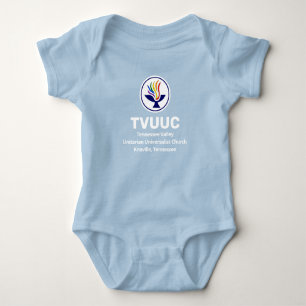 Chalice / TVUUC Blau Baby Strampler
