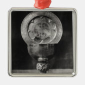 Chalice-und Abendmahl-Platte Silbernes Ornament (Vorne)