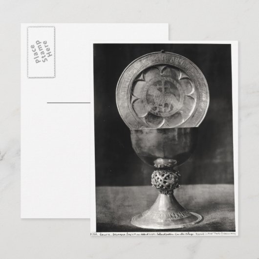 Chalice und Eucharist Plate Postkarte (Vorne/Hinten)