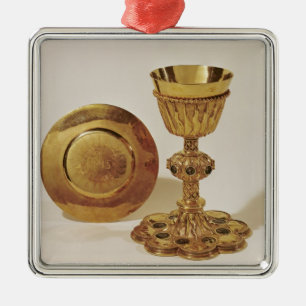 Chalice und paten ornament aus metall