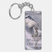 Chalice zum 50. Individuelle Name Schlüsselanhänger (Vorderseite links)