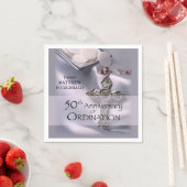 Chalice zum 50. Individuelle Name Serviette (Beispiel)