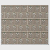 Chalk Art Girl mit Herz Geschenkpapier (Flach)