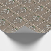 Chalk Art Girl mit Herz Geschenkpapier (Ecke)