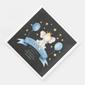 chalk baby elephant STARS BALLOONS Serviette (Ecke)