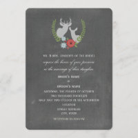 Chalk  Blumenwildkrähe Einladung