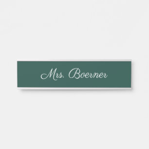 Chalk Board Green Teacher's Hanging Wall Nameplate Türschild