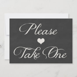 Chalk Board Hearts Wedding | Nehmen Sie eins Einladung