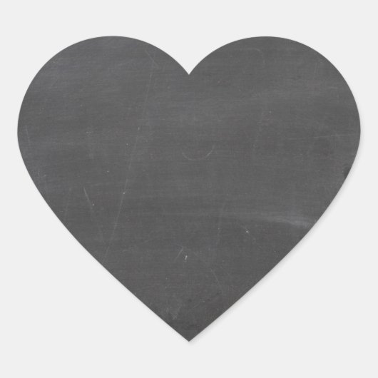 Chalk Board Herz-Aufkleber (Vorderseite)