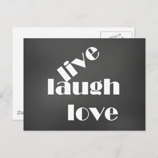 Chalk Board Postkarte (Vorne/Hinten)