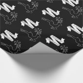 Chalk Board Reindeer Geschenkpapier (Ecke)