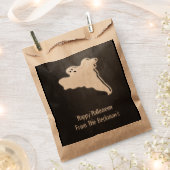 Chalk Board Spooky Halloween Ghost Geschenktütchen (Ausgeschnitten)