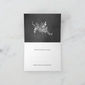 Chalk Board Wreath Wedding Vielen Dank Dankeskarte (Innenseite)