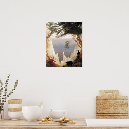 Chalk Cliffs on Rugen Caspar David Friedrich Poster (Küche)