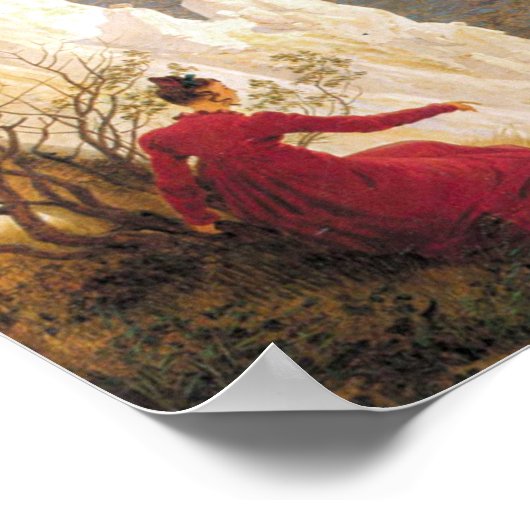 Chalk Cliffs on Rugen Caspar David Friedrich Poster (Ecke)