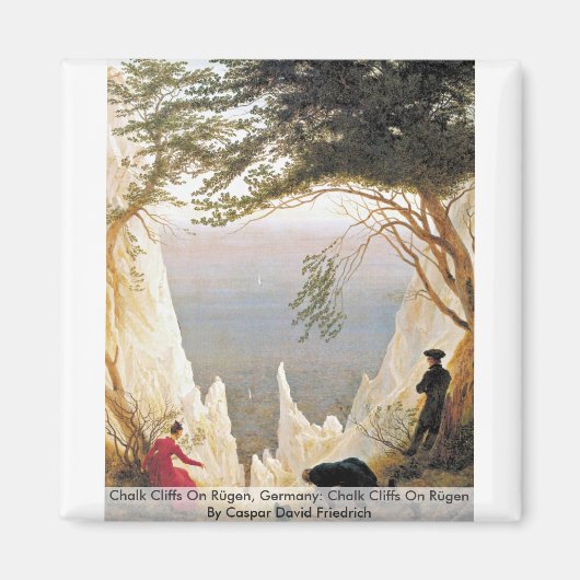 Chalk Cliffs on Rügen, Deutschland Magnet (Vorne)