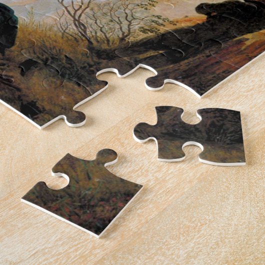 Chalk Cliffs on Rugen von Caspar David Friedrich Puzzle (Seite)