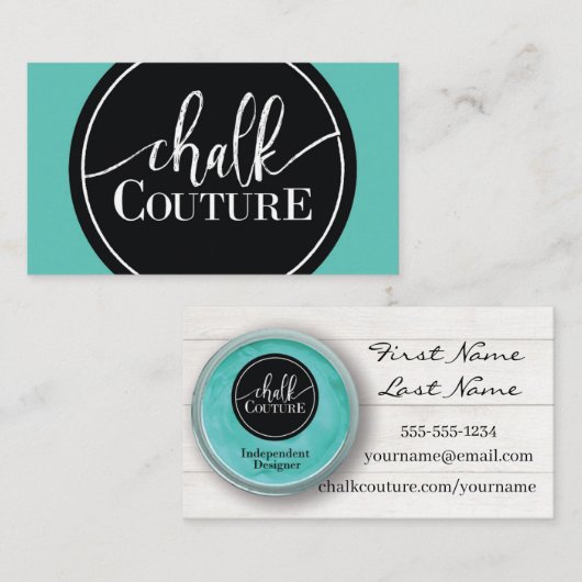 Chalk Couture Custom Business Card Visitenkarte (Vorne/Hinten)