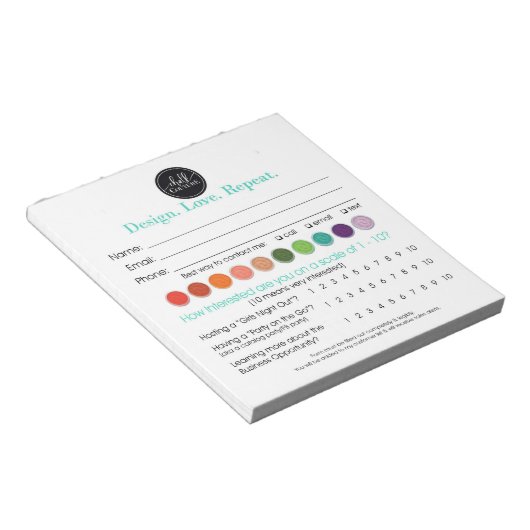 Chalk-Couture Zu Win Zeichnend Slip Notepad eingeb Notizblock (angewinkelt)