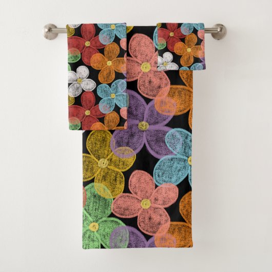 Chalk Daisies Badhandtuch Set (Insitu)