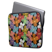 Chalk Daisies Laptopschutzhülle (Vorderseite Links)