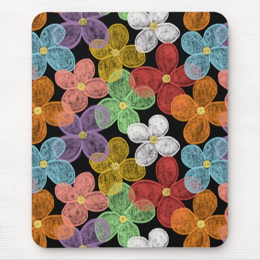 Chalk Daisies Mousepad (Vorne)