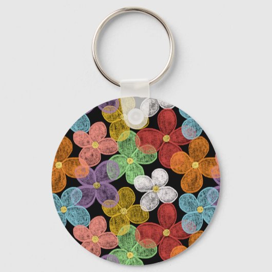 Chalk Daisies Schlüsselanhänger (Vorderseite)