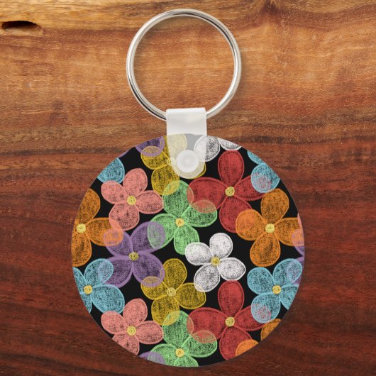 Chalk Daisies Schlüsselanhänger (Vorderseite)