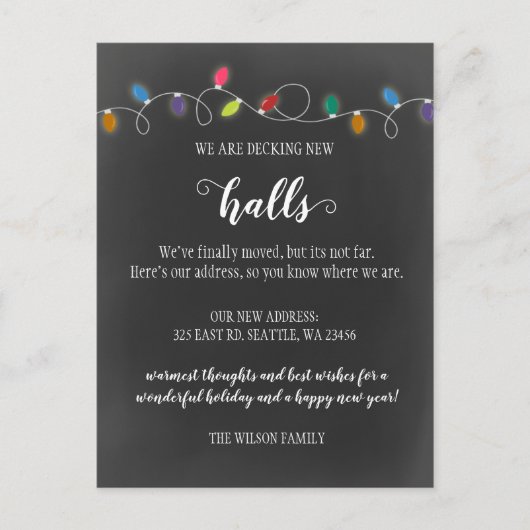 Chalk Decke die neuen Hallen bewegen Ankündigung Postkarte (Vorderseite)