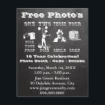 Chalk Foto Booth Prop Flyer<br><div class="desc">Chalk und Vintage Stil Freie Fotos Flyer, die perfekt für Veranstaltungen, die einen Foto Stand haben. Zeigt dieses Schild in der Nähe Ihres Fotos an. Foto-Standanweisungen oder Foto-Standanleitungen in Vintager Ausführung. Sign zeigt den Gästen eine Requisite, Pose, Lächeln und ein Foto zu schnappen. Ideal für Hochzeiten, Tänze, Promis, Jubiläen, Duschen,...</div>