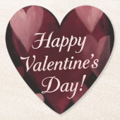 Chalk Full Of Hearts Valentine's Day Holiday Card Untersetzer (Vorderseite)
