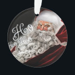 Chalk Gezeichnet Santa Ho Ho Ho Holiday Ornament<br><div class="desc">Unterkunft thematisch von Umua entworfen. Gedruckt und ausgeliefert von Zazzle oder ihren Partnern.</div>