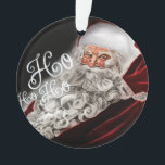 Chalk Gezeichnet Santa Ho Ho Ho Holiday Ornament<br><div class="desc">Unterkunft thematisch von Umua entworfen. Gedruckt und ausgeliefert von Zazzle oder ihren Partnern.</div>