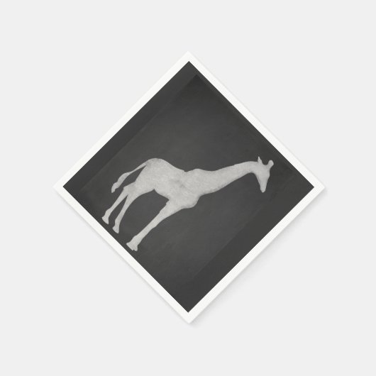 Chalk Giraffe Serviette (Ecke)