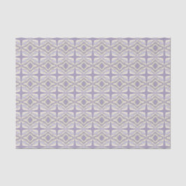 Chalk Gray Lavender Octagon Star Geometric Design Seidenpapier